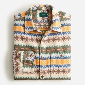 J. Crew Fair Isle Workshirt for Men - Large